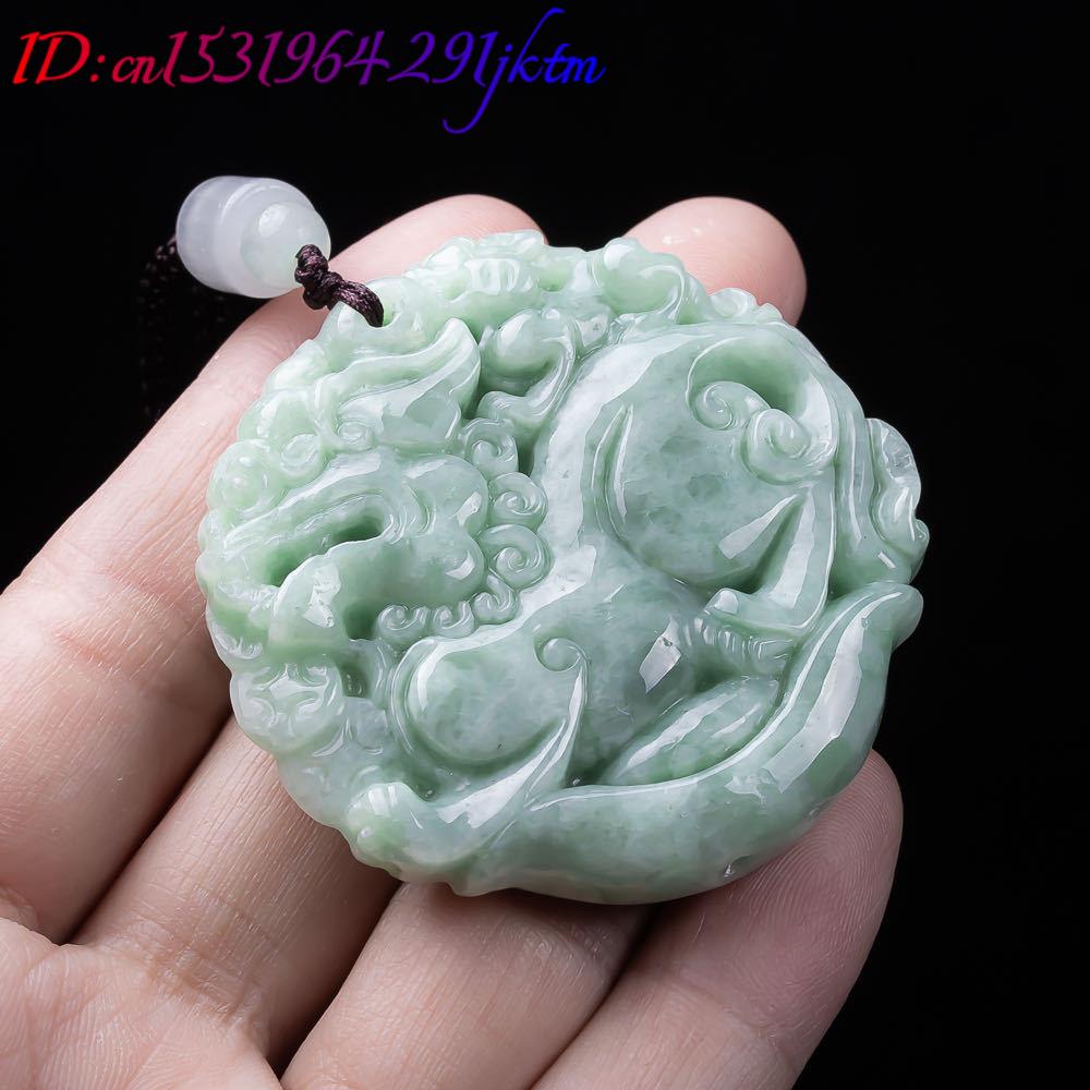 Natural Myanmar Jadeite Pixiu  – Necklace Pendant recenzja i cena