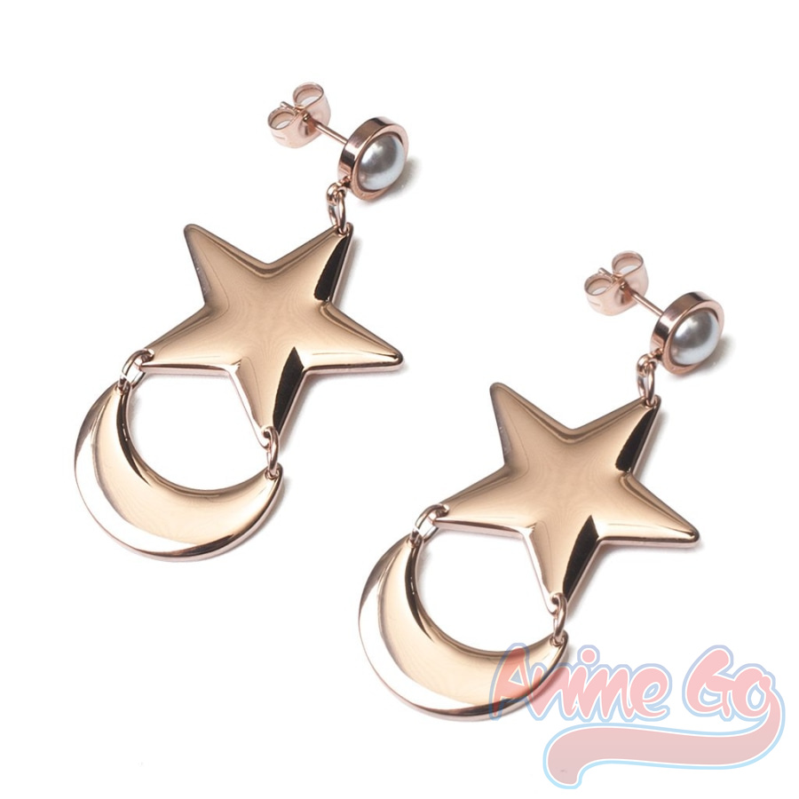 Anime Sailor Usagi Tsukino Cos – Moon Star Earrings recenzja i cena