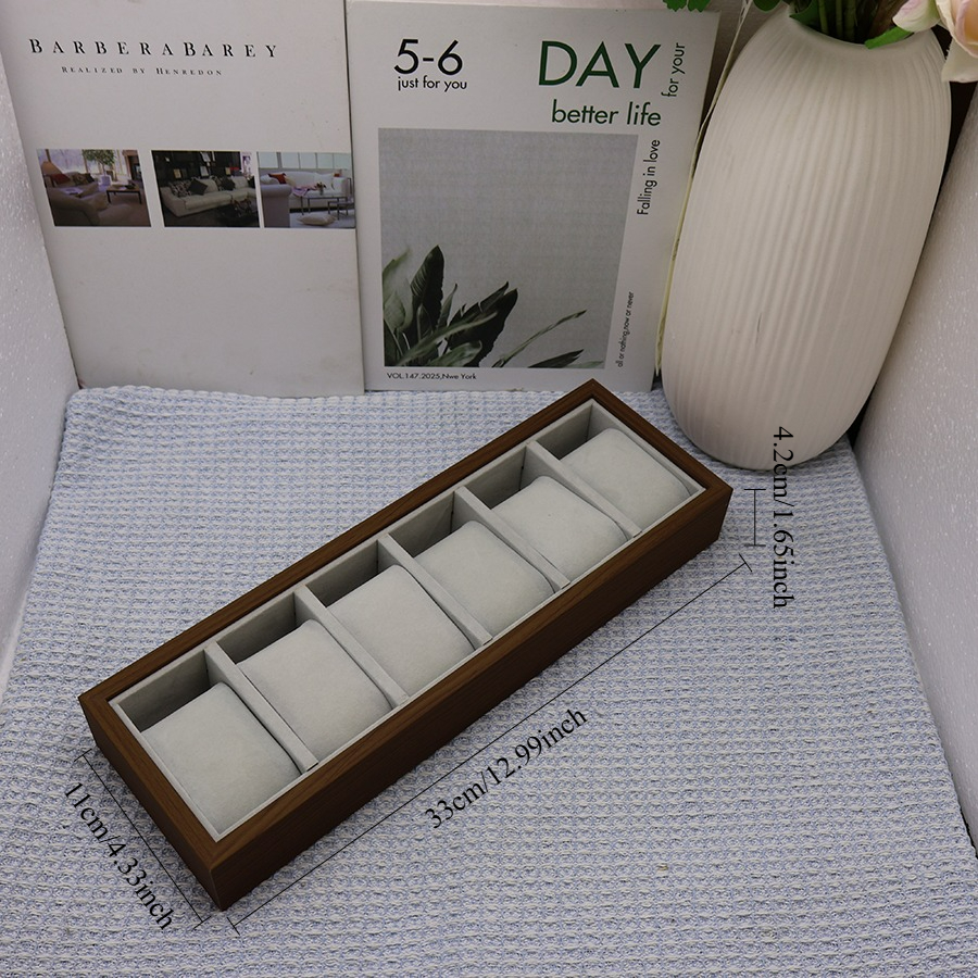 DOKW Jewelry Tray Wooden 6 Gri – Jewelry Watches For Kids recenzja i cena