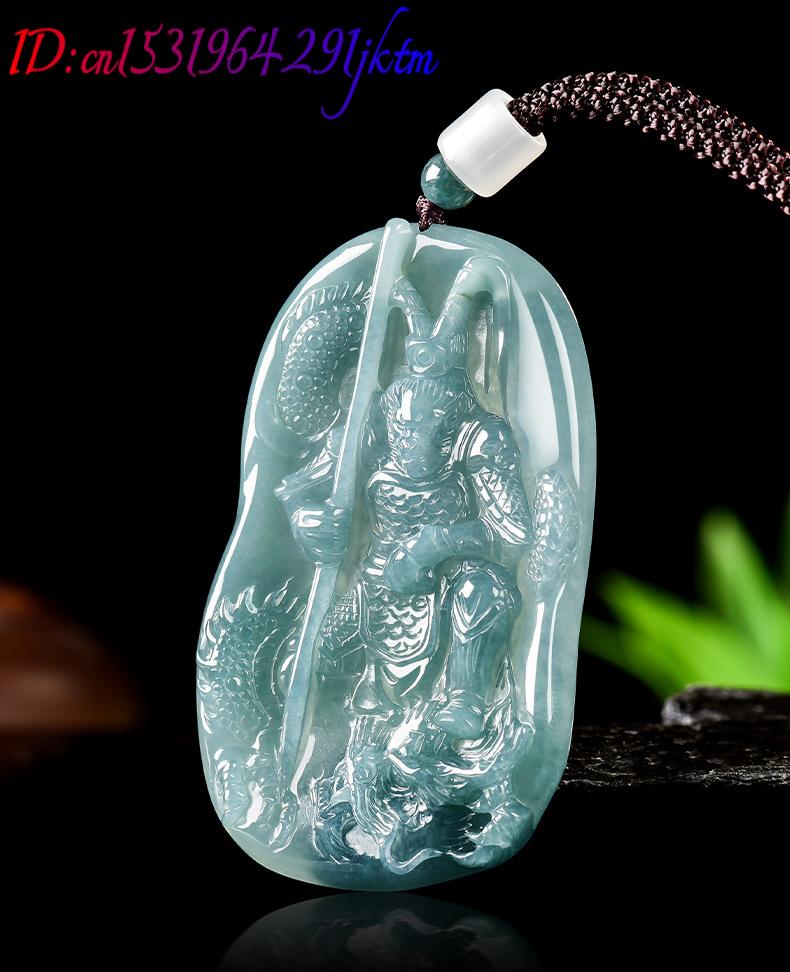 Burmese Jadeite Monkey King Pe – Necklace Pendant recenzja i cena